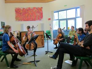 Giving Masterclass in Cotswolds School with the Bedriska Trio